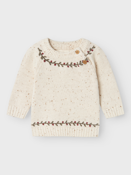 Lil' Atelier BABY GALTO RIO LS KNIT - Turtledove