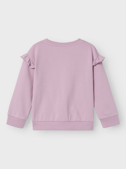 name it mini NERA GABBY SWEAT SKY - Lavender Mist