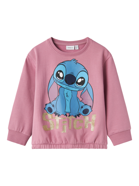 name it mini NYRA STITCH SWEAT - Mauve Orchid