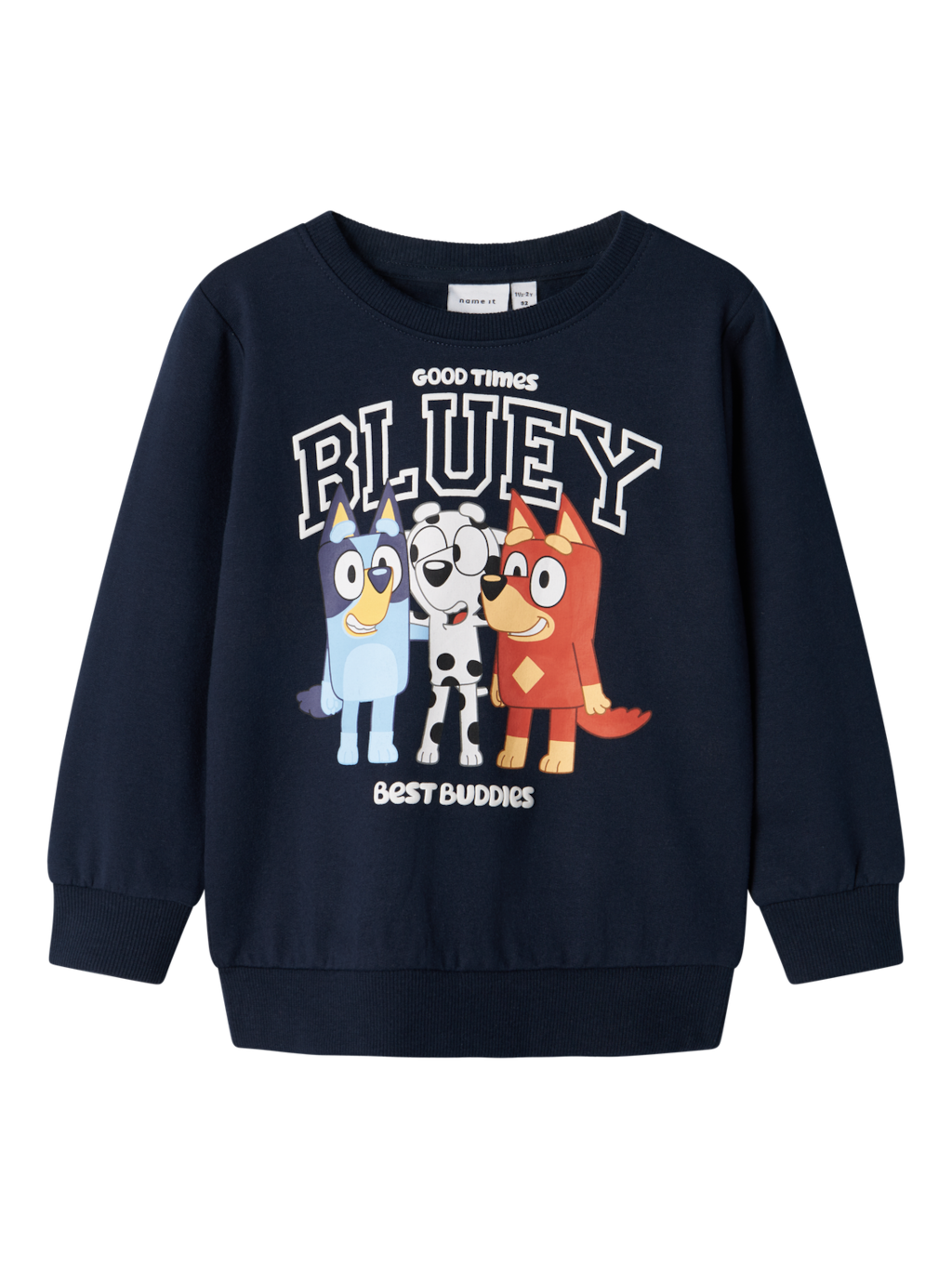 name it mini OMIR BLUEY NREG SWEATER - Dark Sapphire