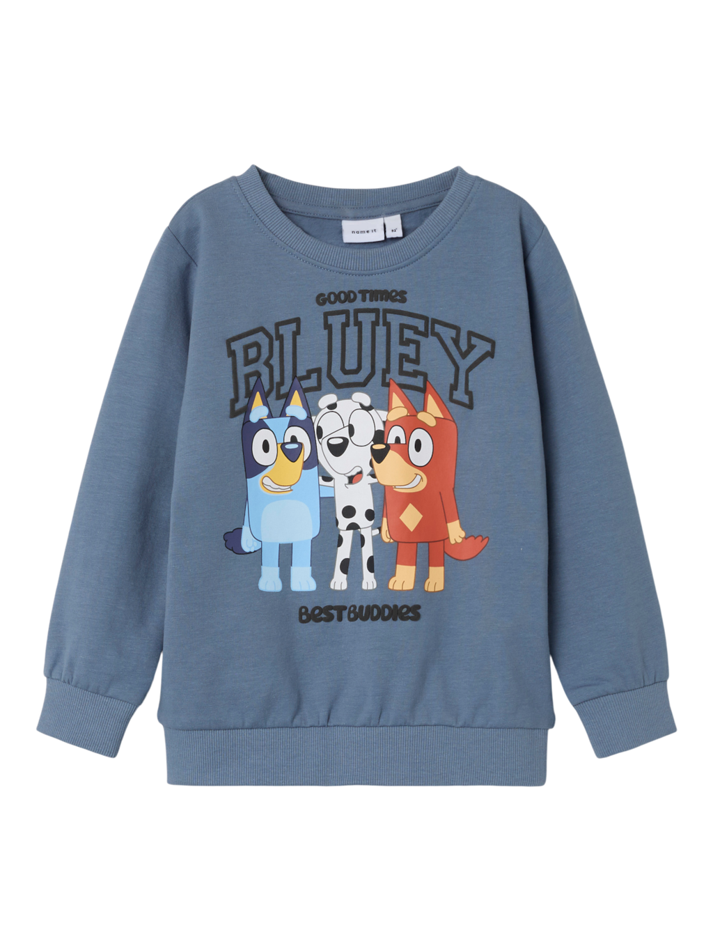 name it mini OMIR BLUEY NREG SWEATER - Flint Stone