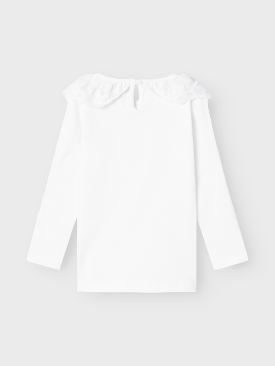 name it mini RILDA SLIM LS TOP - Bright White