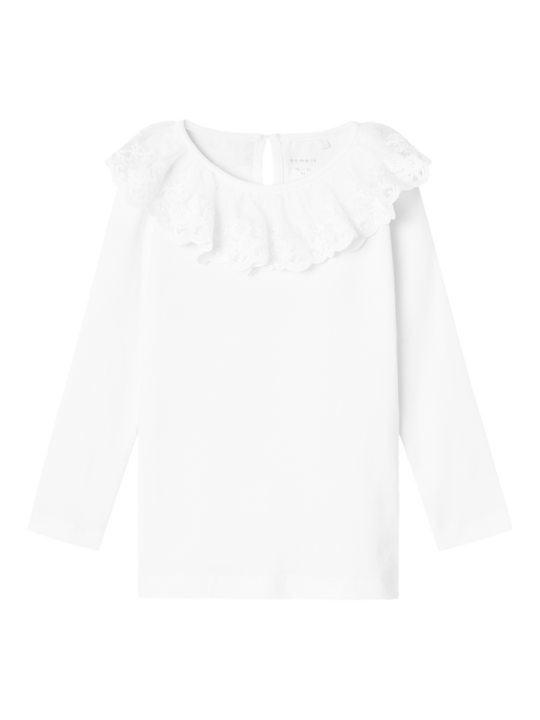 name it mini RILDA SLIM LS TOP - Bright White