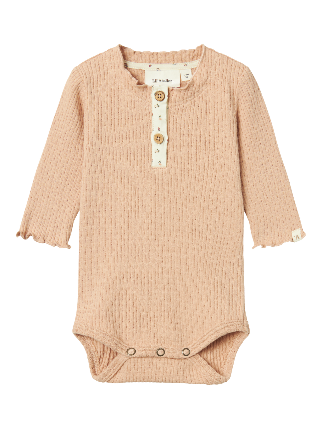 Lil' Atelier BABY REA LS SLIM BODY - Rugby Tan