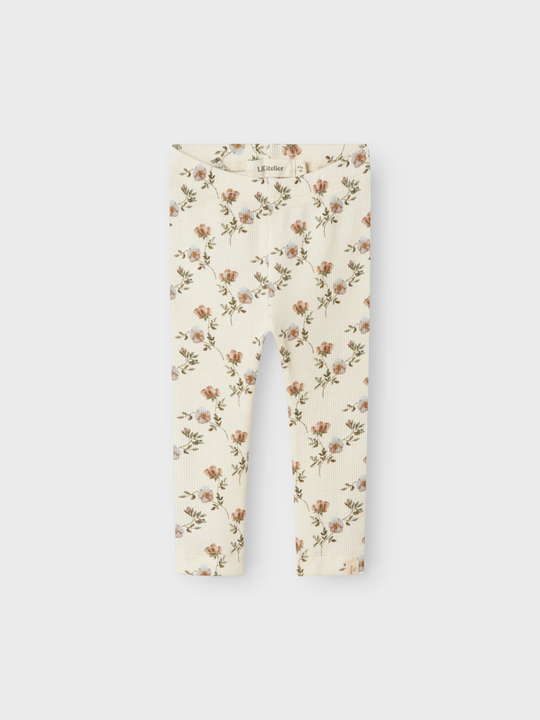 Lil' Atelier BABY GAVO ELF SLIM LEGGING - Turtledove Flowers