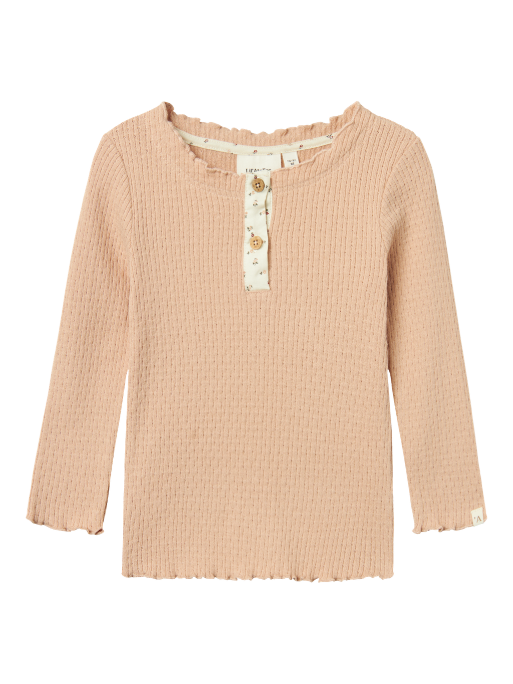 Lil' Atelier MINI REA LS SLIM TOP - Rugby Tan