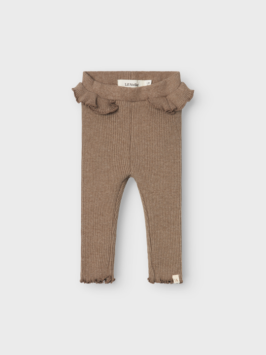 Lil' Atelier BABY SOPHIA SIA SLIM LEGGING - Shitake