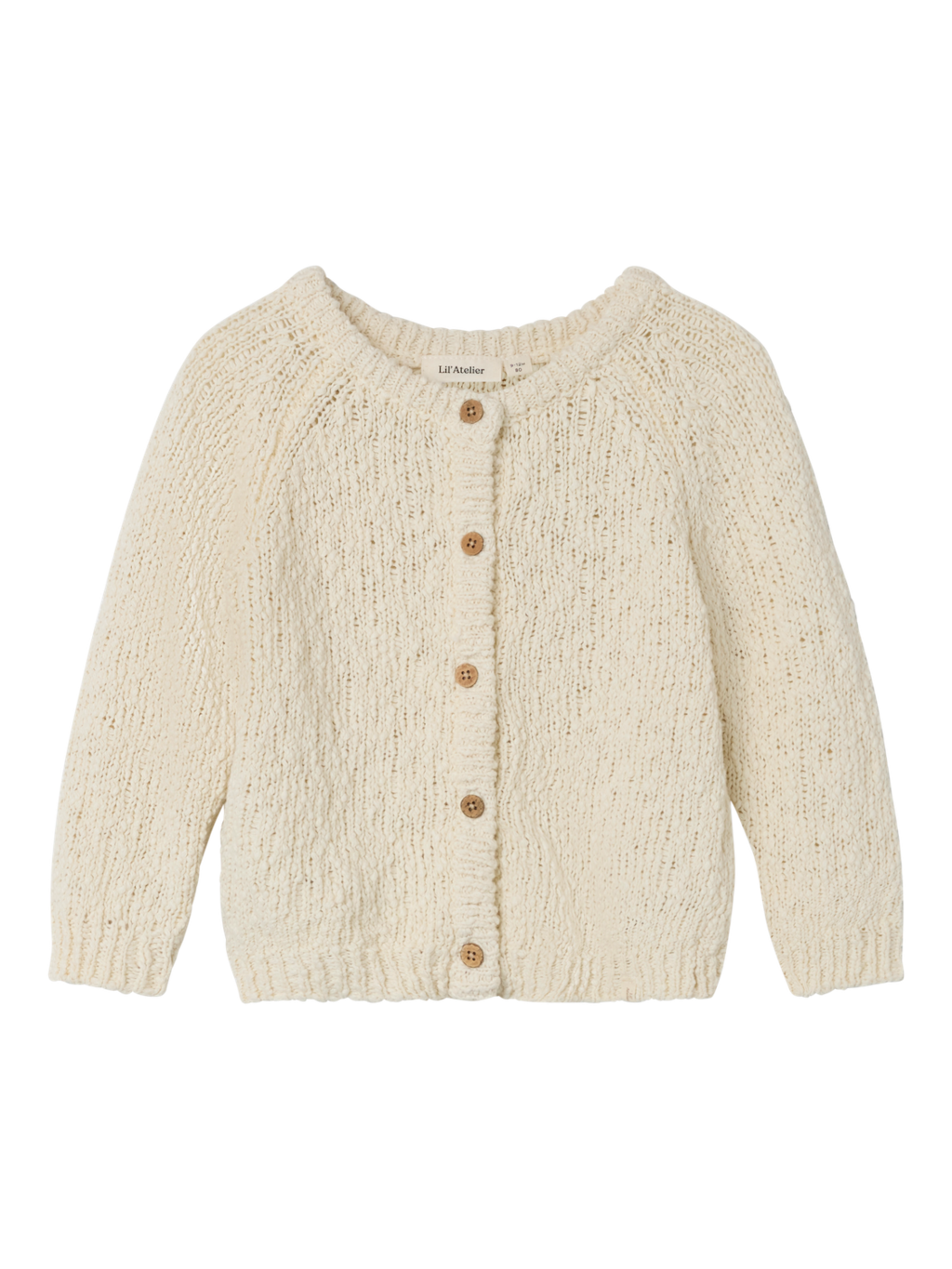 Lil' Atelier BABY SALLY LS KNIT CARD - Turtledove