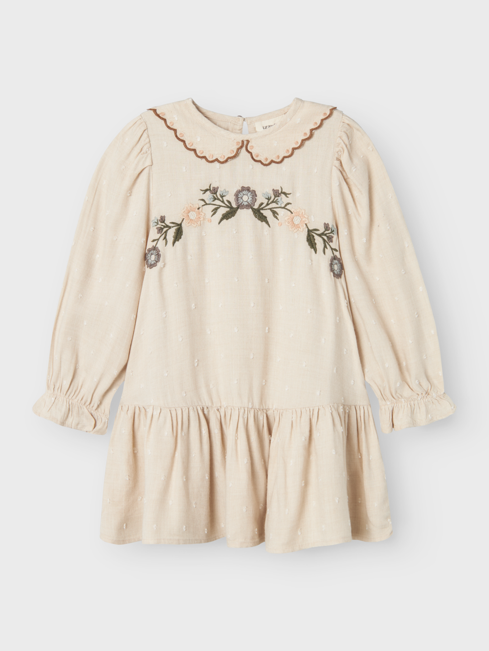 Lil' Atelier MINI SAFRON LS DRESS - Pumice Stone