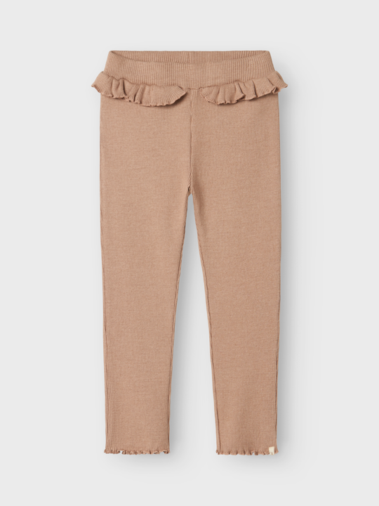 Lil' Atelier MINI SOPHIA SLIM PANT - Rugby Tan