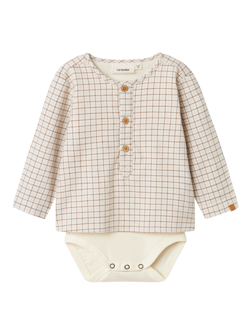 Lil' Atelier BABY DAMIENO LS LOOSE BODY SHIRT - Turtledove