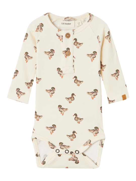 Lil' Atelier BABY GAVO ELO LS SLIM BODY - Turtledove Duck