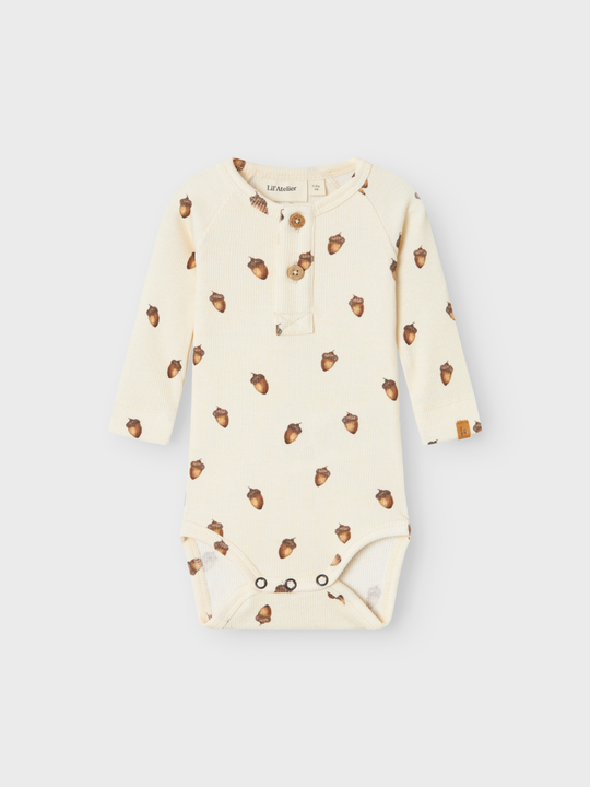 Lil' Atelier BABY GAVO ELO LS SLIM BODY - Turtledove Acorn