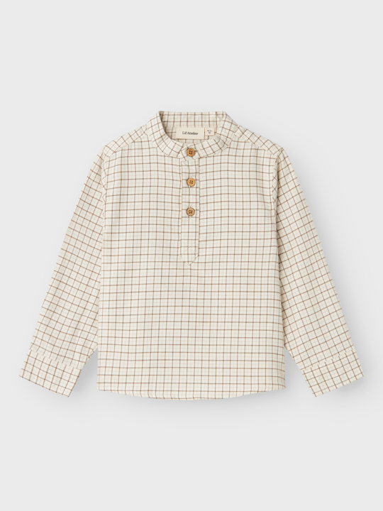 Lil' Atelier MINI DAMIENO LS LOOSE SHIRT - Turtledove