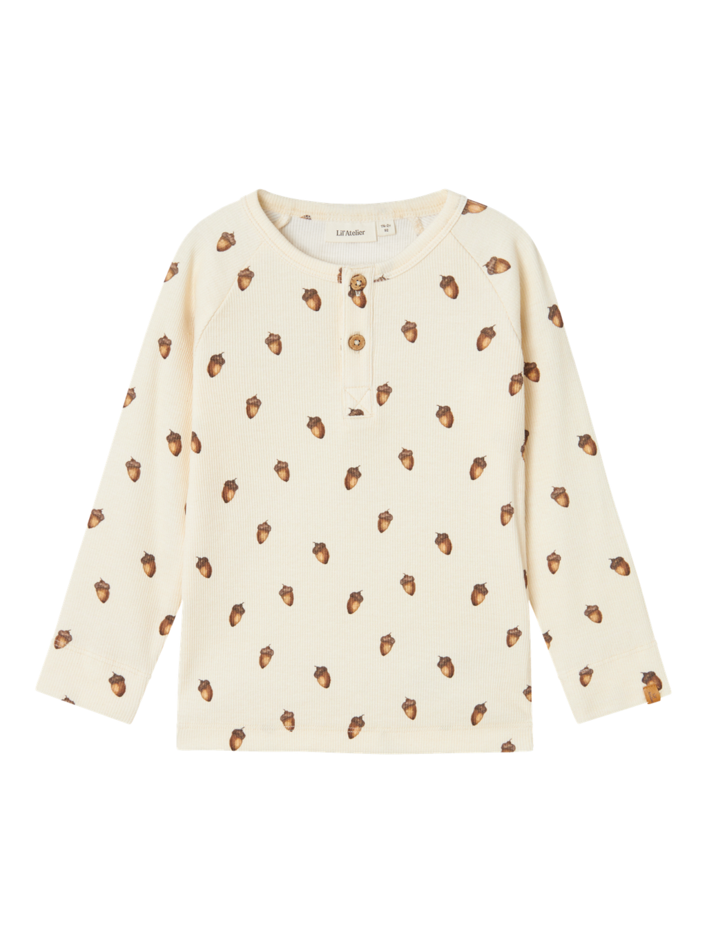 Lil' Atelier MINI GAVO ELO LS SLIM TOP - Turtledove ACORN