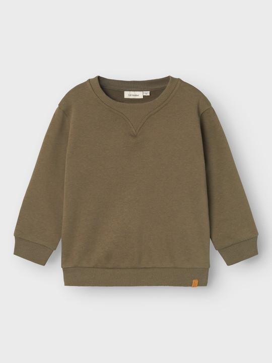 Lil' Atelier MINI ILONDON RAN LS LOOSE SWEAT - Kalamata