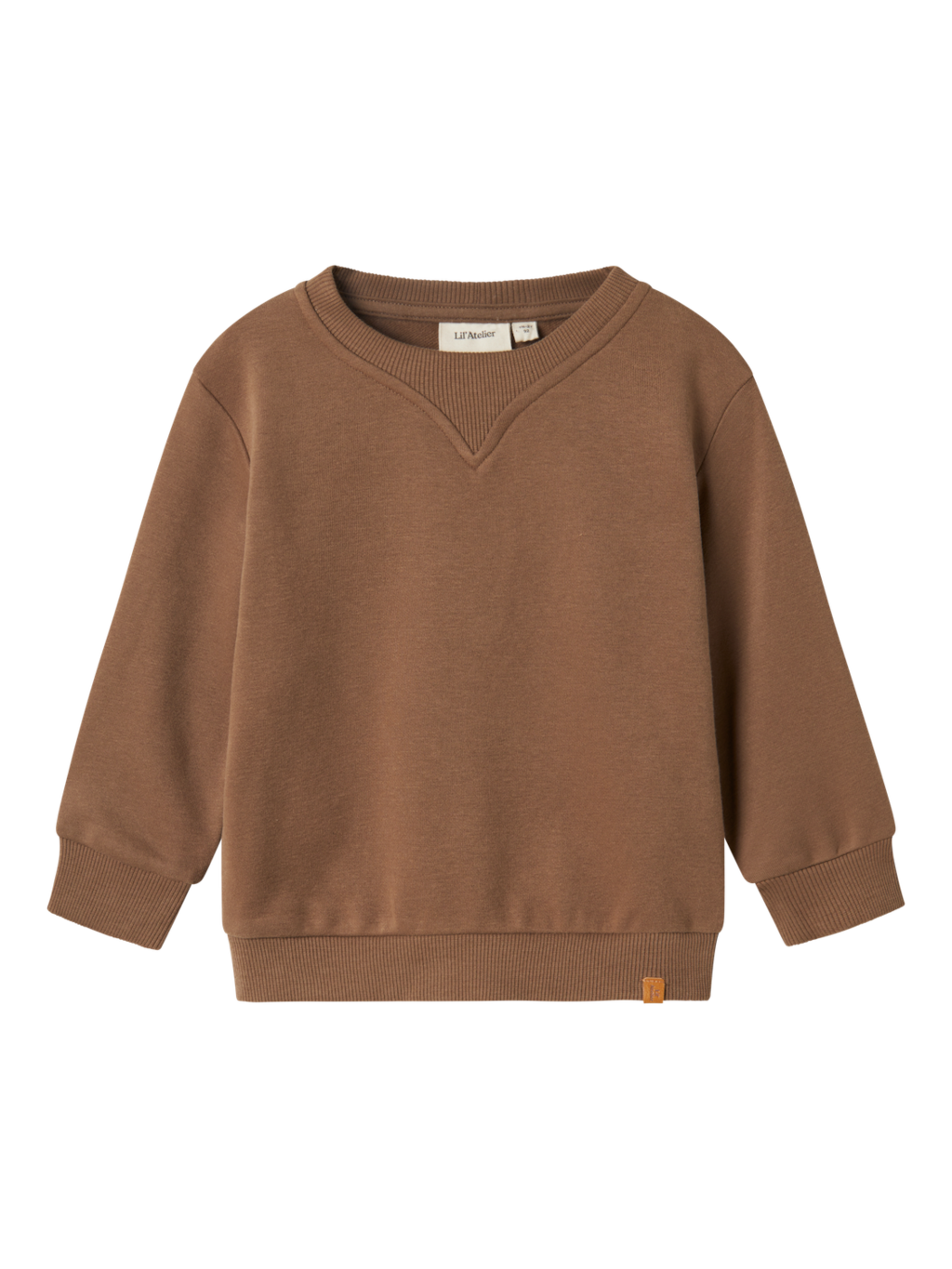 Lil' Atelier MINI ILONDON RAN LS LOOSE SWEAT - Shitake