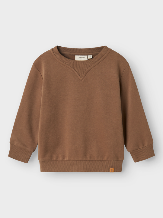 Lil' Atelier MINI ILONDON RAN LS LOOSE SWEAT - Shitake