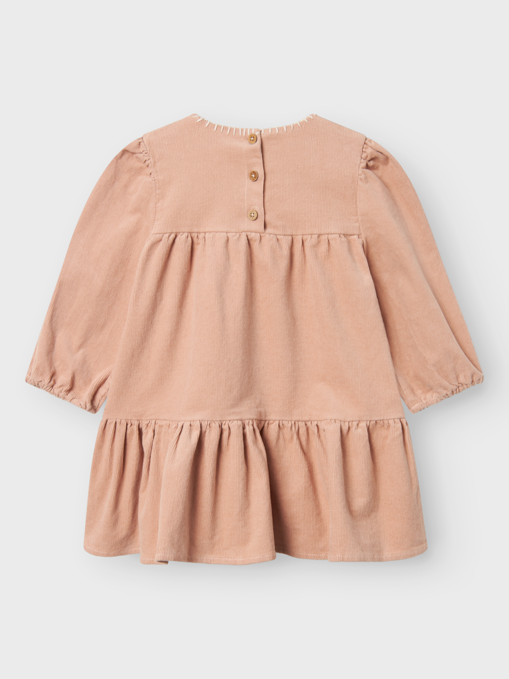 Lil' Atelier MINI REVELLE LS CORD DRESS - Rugby Tan