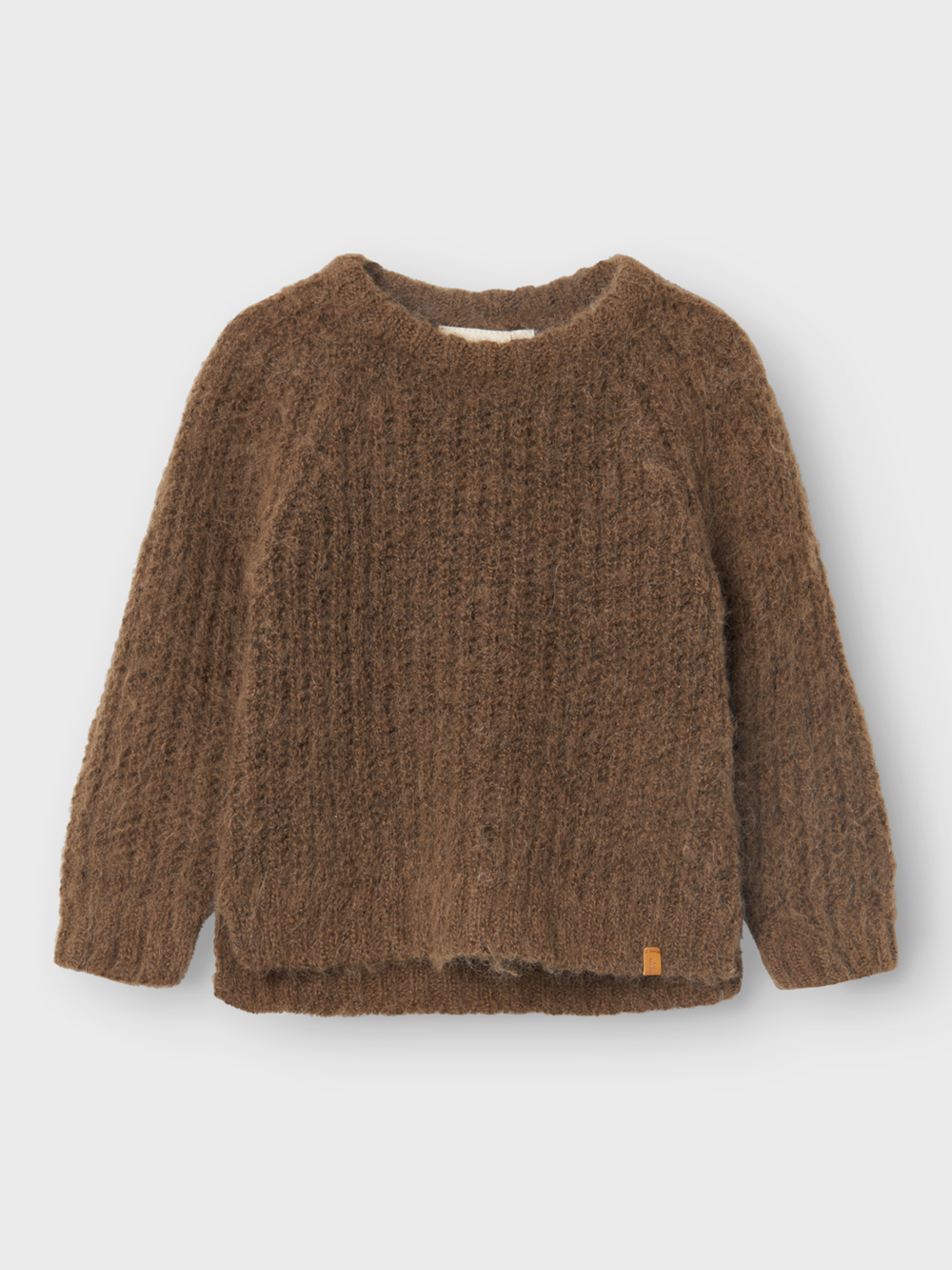 Lil' Atelier MINI ROLO KIM LS LOOSE KNIT - Shitake