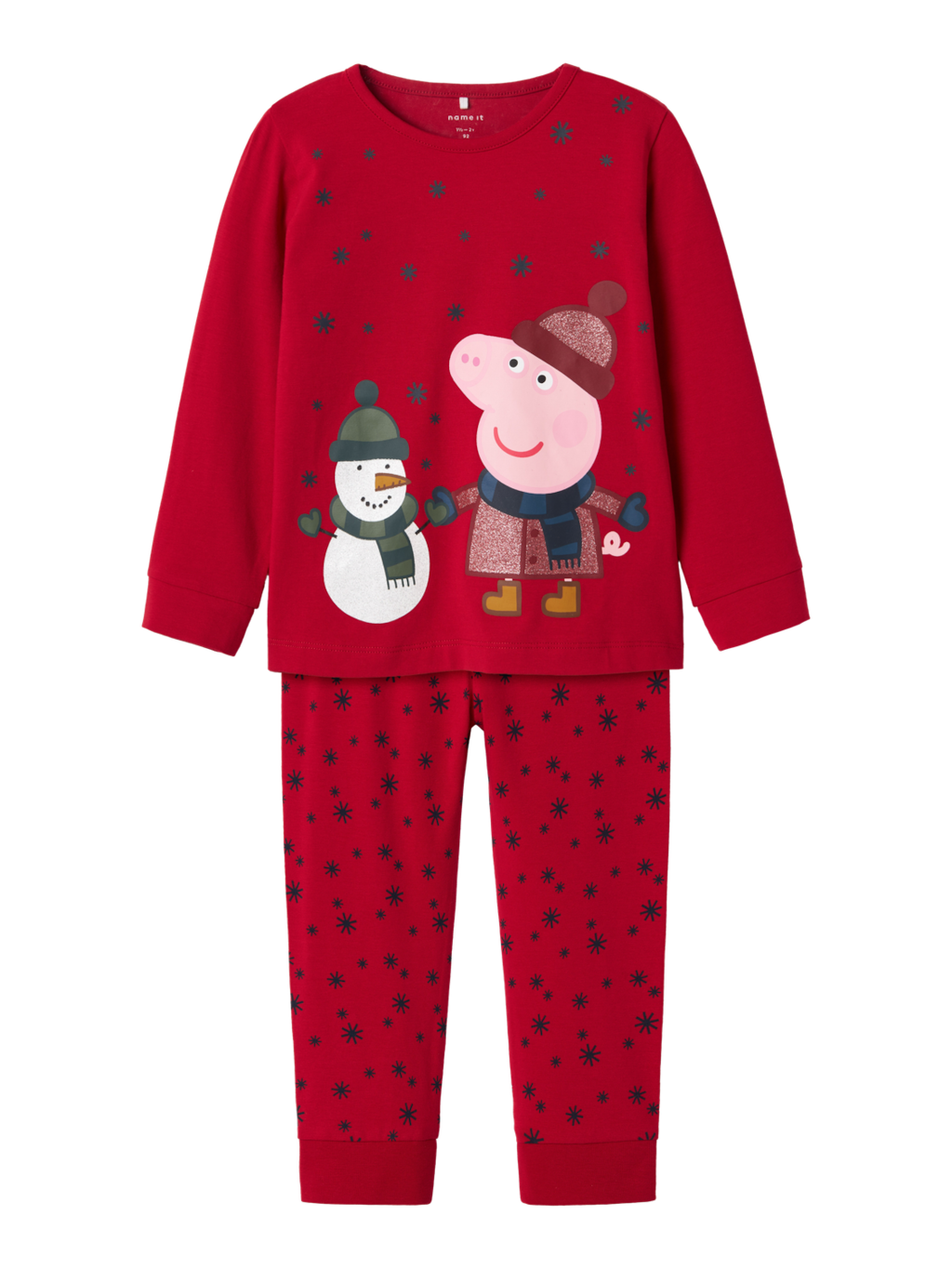 name it mini PEPPA GRIS JULEPYSJAMAS - Jester Red