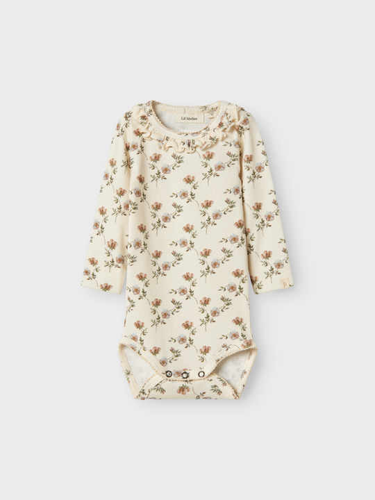 Lil' Atelier BABY GAVO ELS LS SLIM BODY - Turtledove Flowers