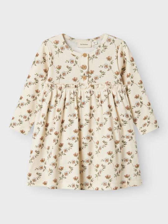 Lil' Atelier BABY GAVO ENS LS BODY DRESS - Turtledove Flowers