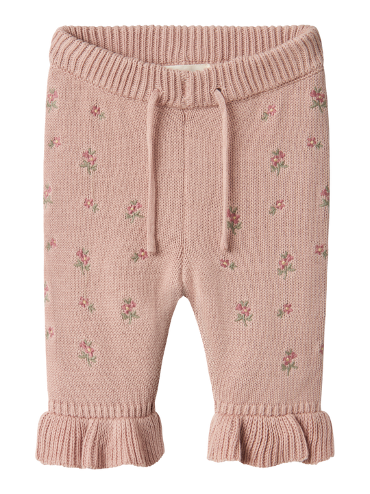 Lil' Atelier BABY EMLEN KNIT PANT - Shadow Gray