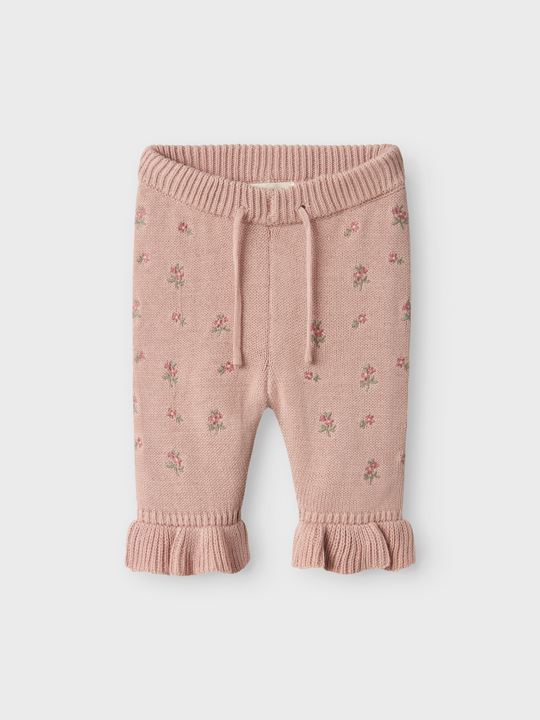 Lil' Atelier BABY EMLEN KNIT PANT - Shadow Gray