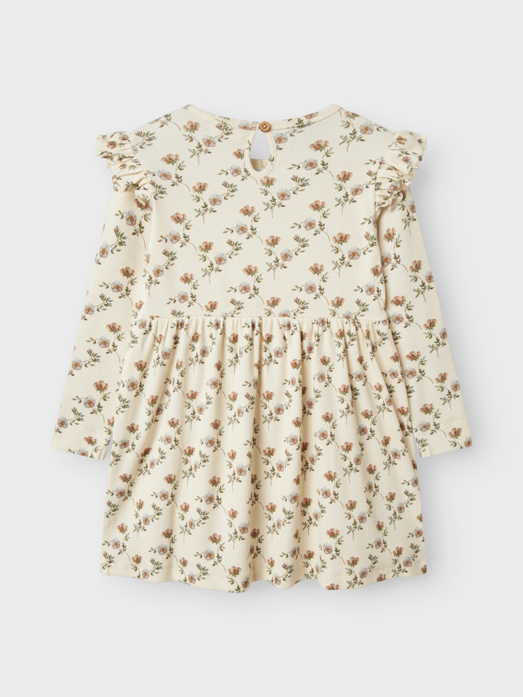 Lil' Atelier MINI GAVO ENO LS DRESS - Turtledove Flower