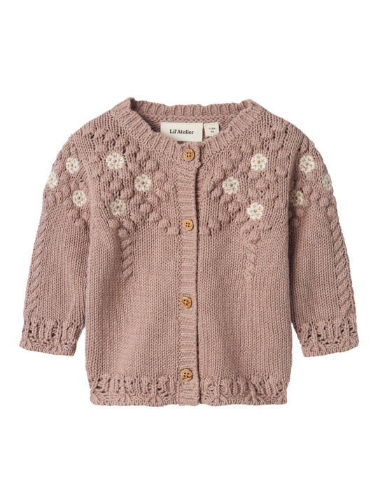 Lil' Atelier Baby BRIANNA KNIT CARDIGAN - Etherea