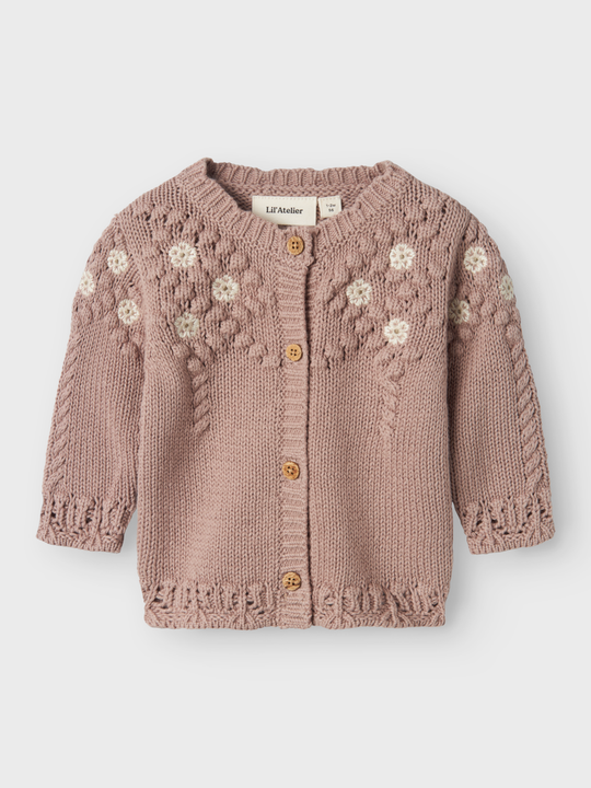 Lil' Atelier Baby BRIANNA KNIT CARDIGAN - Etherea