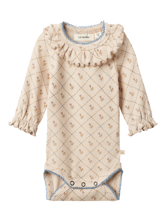 Lil' Atelier Baby GAGO KUG LS SLIM BODY - Gray Morn