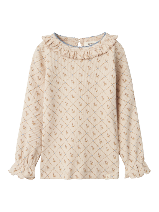 Lil' Atelier Mini GAGO KUG LS SLIM TOP - Gray Morn