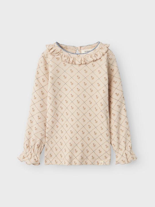 Lil' Atelier Mini GAGO KUG LS SLIM TOP - Gray Morn