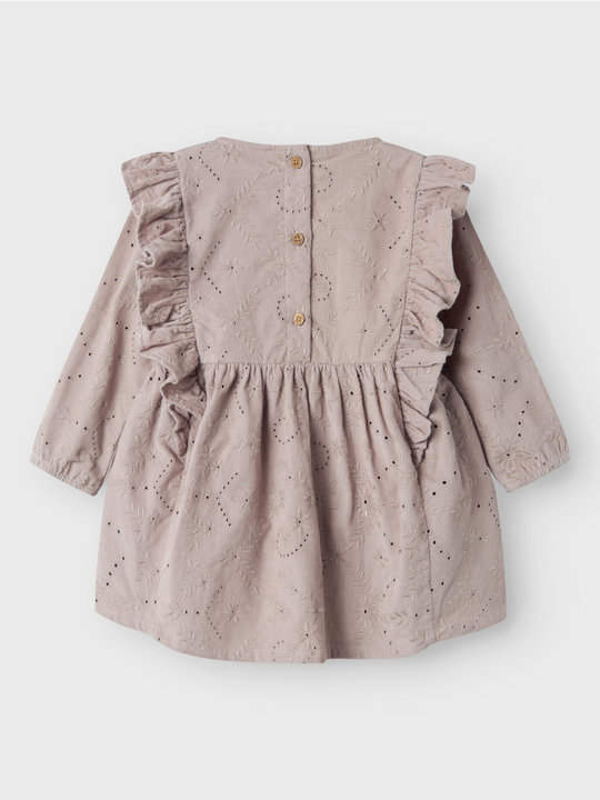 Lil' Atelier Mini BINE LS LOOSE CORD DRESS - Etherea