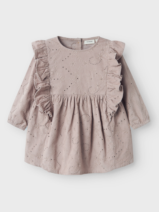 Lil' Atelier Mini BINE LS LOOSE CORD DRESS - Etherea