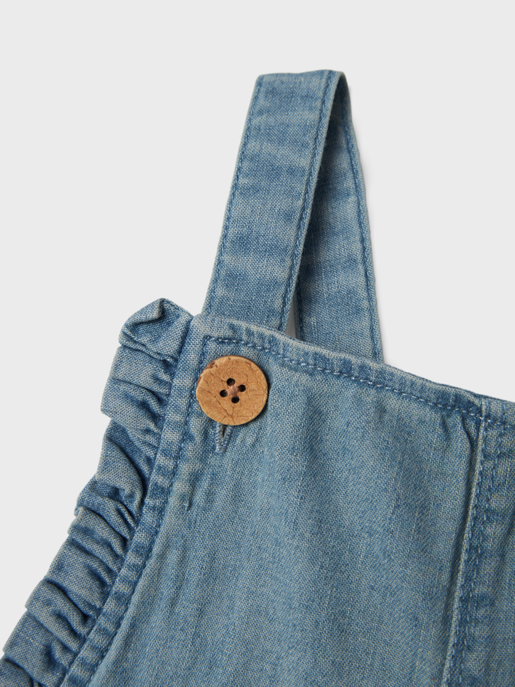 Lil' Atelier Mini TULA DENIM OVERALL - Medium Blue Denim