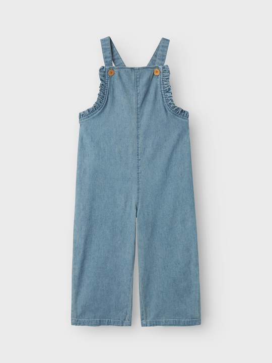 Lil' Atelier Mini TULA DENIM OVERALL - Medium Blue Denim