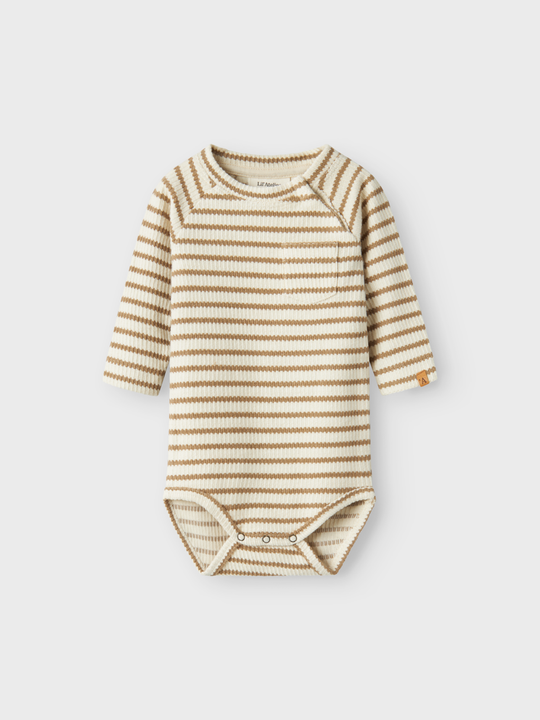 Lil' Atelier BABY TADEO LS BODY - Turtledove Petrified Oak