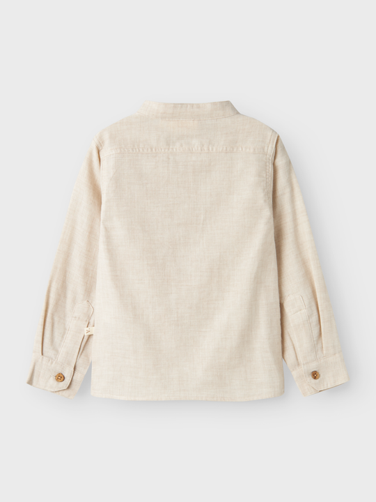 Lil' Atelier MINI TAROU LS SHIRT - Turtledove