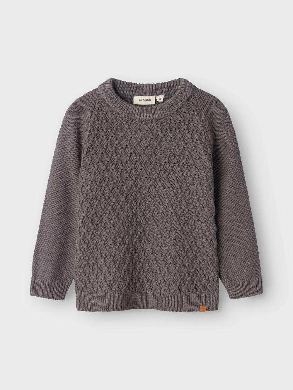 Lil' Atelier MINI TOBIE LS KNIT - Pewter