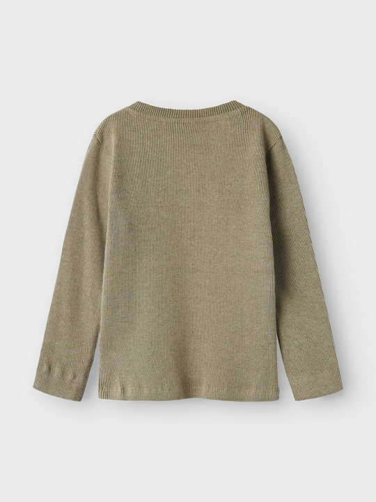 Lil' Atelier Mini BARBAR LS SLIM TOP - Moss Gray