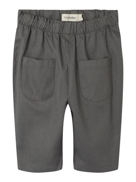 Lil' Atelier BABY BEN LOOSE TWI THADY PANTS - Pewter