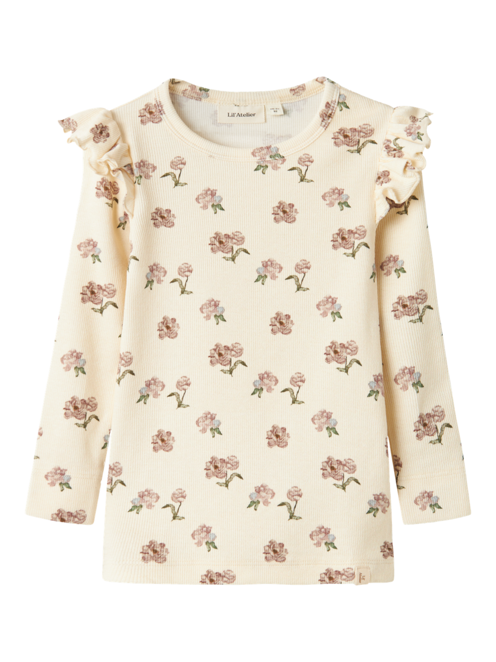 Lil' Atelier MINI GAVO EKO LS SLIM TOP NOOS - Turtledove Peony