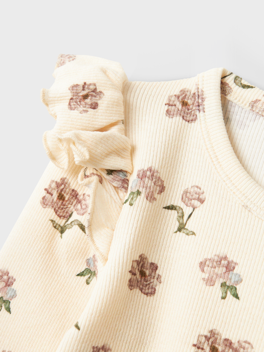 Lil' Atelier MINI GAVO EKO LS SLIM TOP NOOS - Turtledove Peony