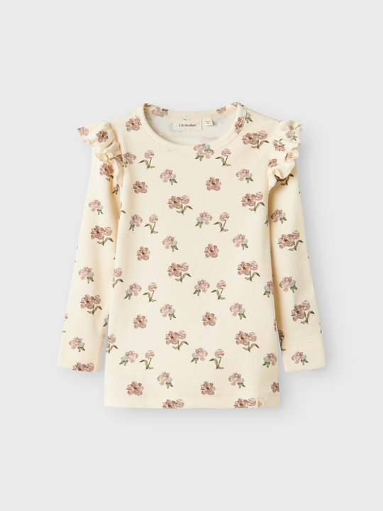 Lil' Atelier MINI GAVO EKO LS SLIM TOP NOOS - Turtledove Peony