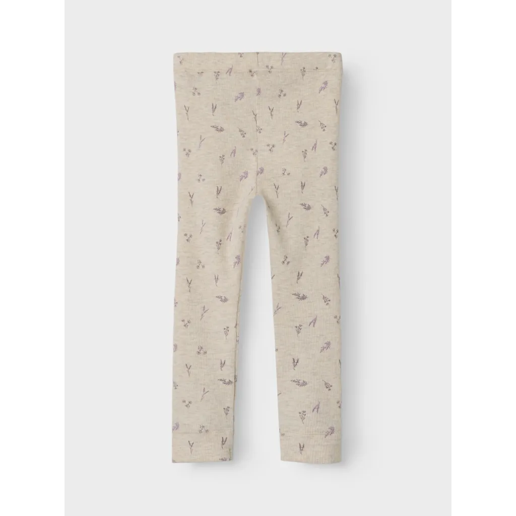 name it mini DABUA LEGGING - Peyote Melange Small Flower