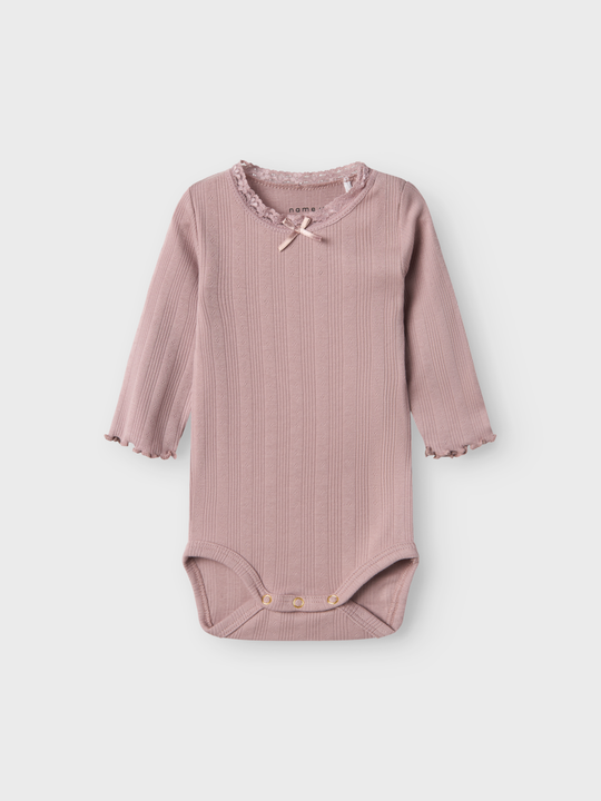 name it baby FREDA LS SLIM BODY - Deauville Mauve