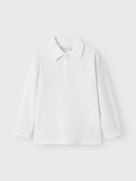 name it mini ROTER LS SHIRT - Bright White